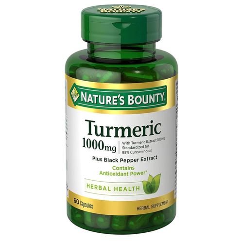 Turmeric with Black Pepper Extract, Supports Antioxidant Health, 1000mg, 60 Capsules