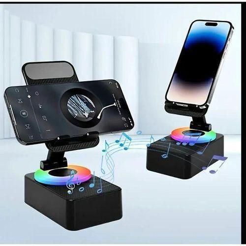 F16 Wireless Speakers with Phone Holder &Power Bank, Dual Pairing, 18,650mAh Battery, Booming Bass, Hi-Fi Sound Quality, Loud Speaker, Compact Design for Phone, Tablet, Phone Charging Station, Modern Audio Gear, Durable Audio Device.