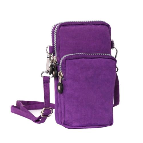 Women Mini Crossbody Shoulder Bag Money Phone Bag Purse Wallet NewPurple NO5119