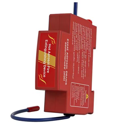 Circuit breaker aerosol fire extinguisher