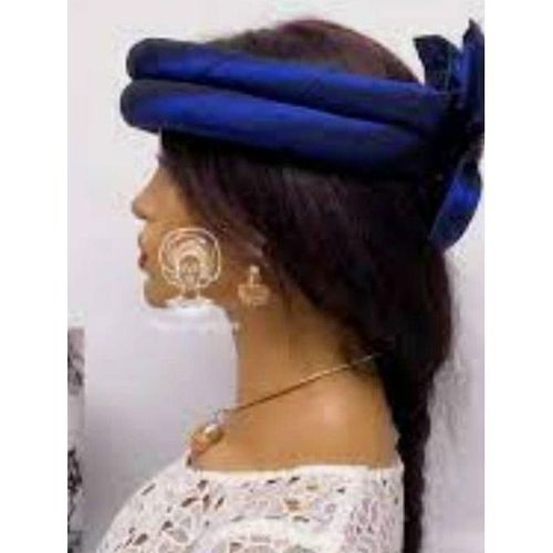 Asooke Fabric Headband Headwear Asooke Hairband Headpiece Women - Blue