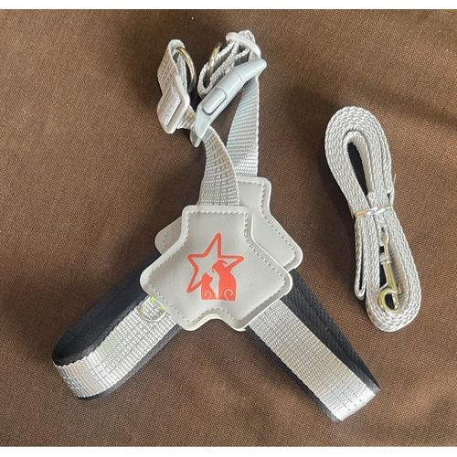 V-shaped reflective padded harness n lead large n XL