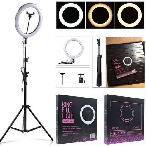 10 Inches Ringlight Video Light And Tripod Stand