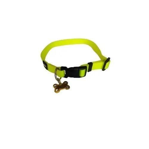 PP Adjustable Rubber Authentic Washable Collar-Lemon-Green