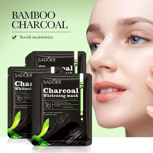 10 PIECES - Bubble Oil Control Face Mask Sheet With Bamboo Charcoal.