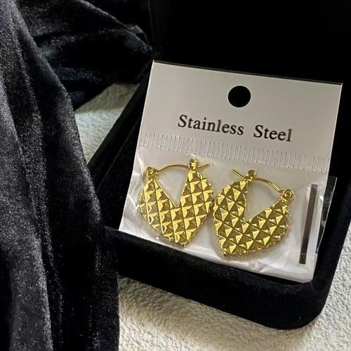 GoldPlated Stainless Steel Geometric Irregular Earrings