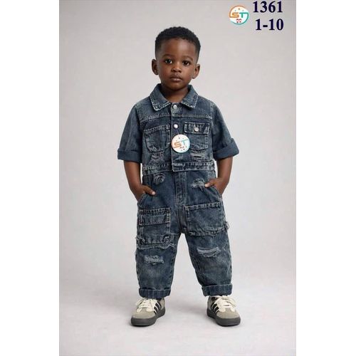 BOYS TWO PIECE BLACK JEAN SET