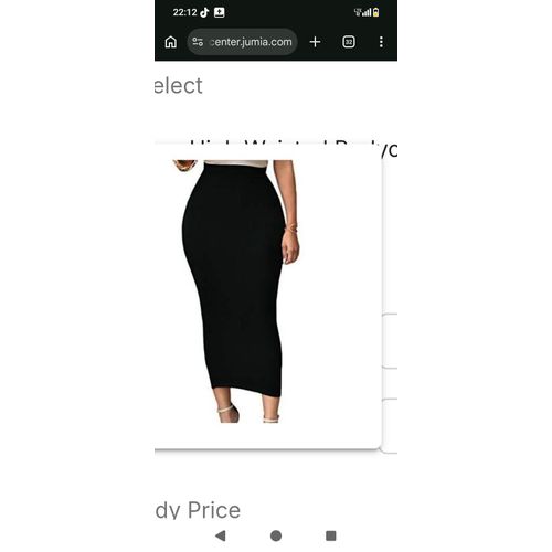 High wast pencil skirt Black