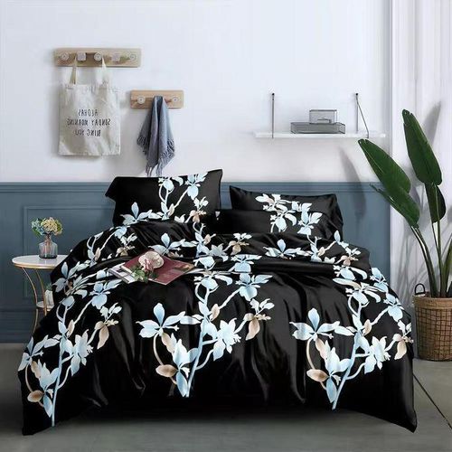 LUXURY COTTON FLORAL DUVET SET With 4 Pillowcases(Soft Bedding)