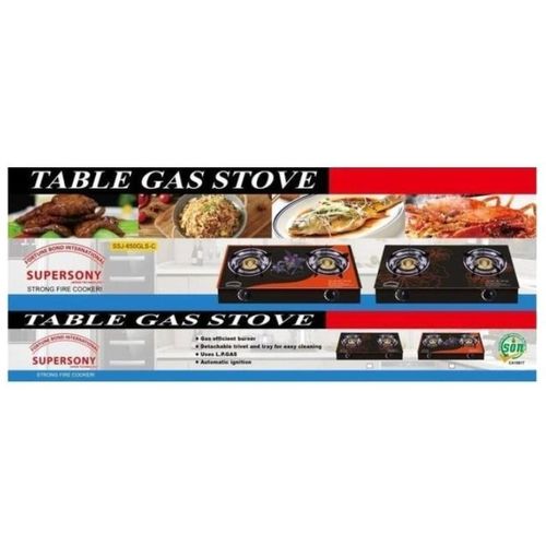SUPER SONY SUPER SONY, GLASS TOP GAS BUNER 2 SET