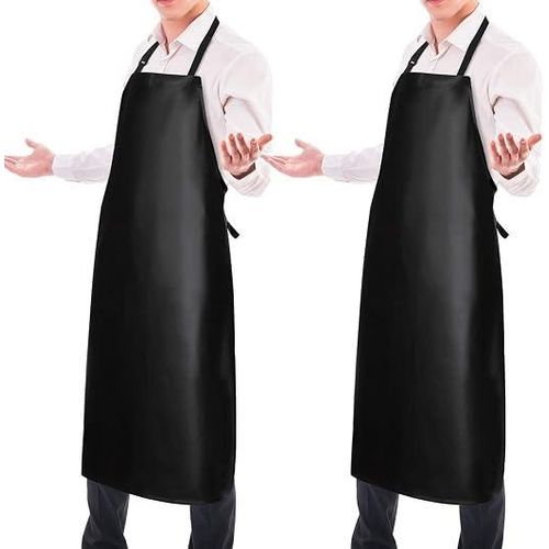 Waterproof Rubber Apron Adjustable Dishwasher Apron Heavy Duty Work Apron Apron for men, black apron for women, work apron for kitchen/cooking/dishwashing/garden/grilling, plastic apron for server