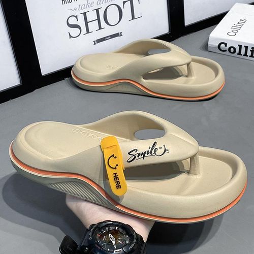 Trendy Men's Flip Flops Summer Soft Sole Slippers for Men Outdoor Casual Beach Slides