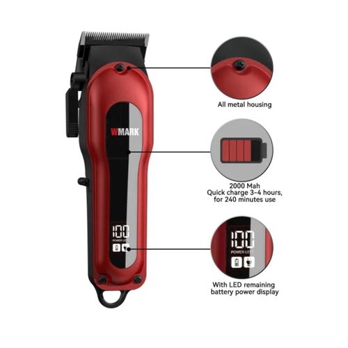 Luxury Edition Professional Hair Clipper – Ultra-Powerful Cordless Rechargeable Barber Machine with Super Sharp Precision Blades & Long-Lasting Battery