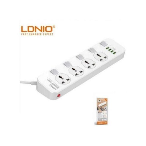 2500W Defender Series 4 Power Socket + 4 USB Port Extension