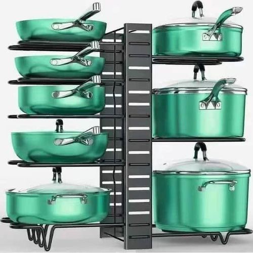 Adjustable Pot And Pan Rack & Organizer