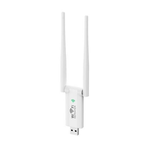 USB WiFi Adapter with Dual Antenna High Gain Wireless Network Receiver, Portable WiFi Dongle for PC Laptop Desktop Internet Connection Booster with Fast Stable Signal Support Plug and Play Design