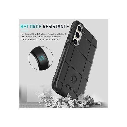 For Samsung Galaxy S23+ Cover Shockproof Rugged Shield Soft Matte Armor Case