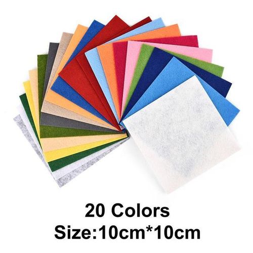 1040pcs Nonwoven Needlework Felt Fabric 10cm Patchwork Cloth Bundle For Kids Scrapbooking Doll Sewing Crafts Diy Quilting Sheet