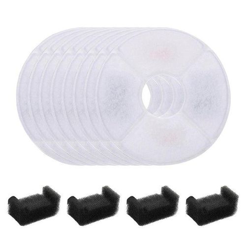 Pet Water Dispenser Filters Coconut Shell Activated Carbon Filter 4-Layer Filtration System Filter Out Hair Sediment and Debris to Clean Water Round 84