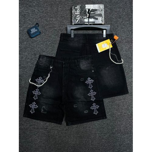 Quality Denim Gray Short Jean For Men