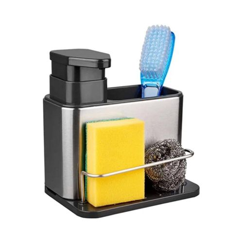 3-in-1 stainless steel kitchen sink organizer