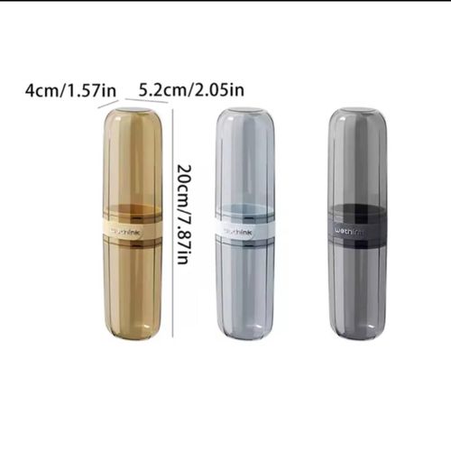 CLASSIC ACRYLIC TRANSPARENT TOOTHBRUSH CASE HOLDER