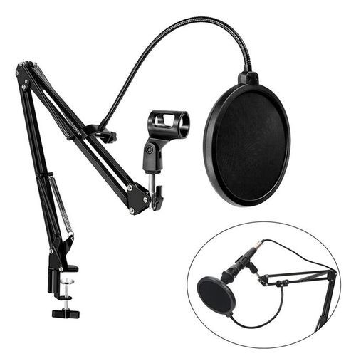 Professional Microphone Stand With Pop Filter