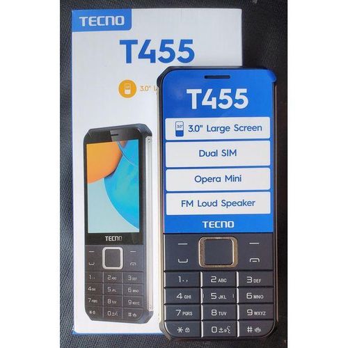 T455- 3.0 Inch, Radio, Opera Mini, Battery 2000mAH- Black