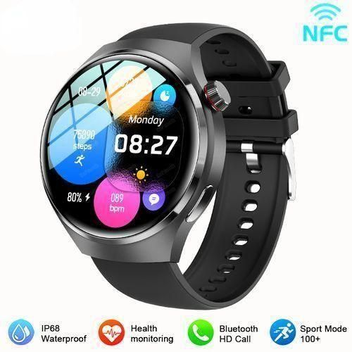 GPS Tracker NFC Smartwatch Men GT4Pro AMOLED Heart Rate IP68 Waterproof Smart Watch