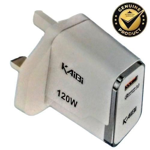Kaibi Qualcom 3.0 Original 120W USB Charger Power Adapter + 2m TypeC cable