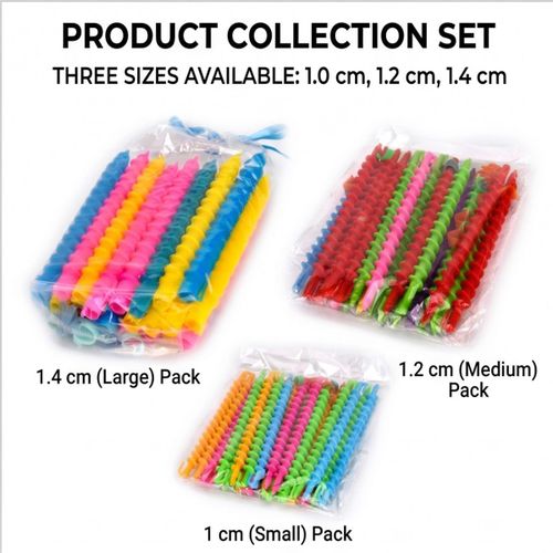 Professional Spiral Curling Rods - Heatless Hair Curlers for Bouncy Curls-3 Packs