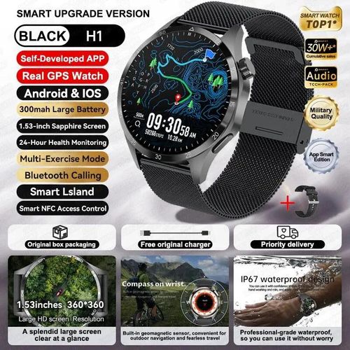 2025 New for HUAWEI GT5 PRO Smart Watch for men GPS sport NFC assess control Bluetooth call smartwatch
