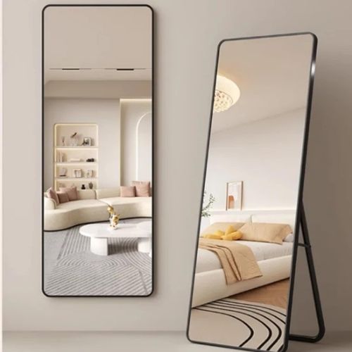 Elegant Standing Mirror Black