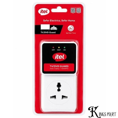Surge Protector Tv and DVD Fridge Guard 13Amps Smart Safe Extension Socket Surge Protector ISU-6100W