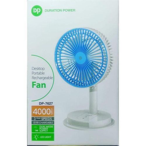 Rechargeable Table Fan 7627