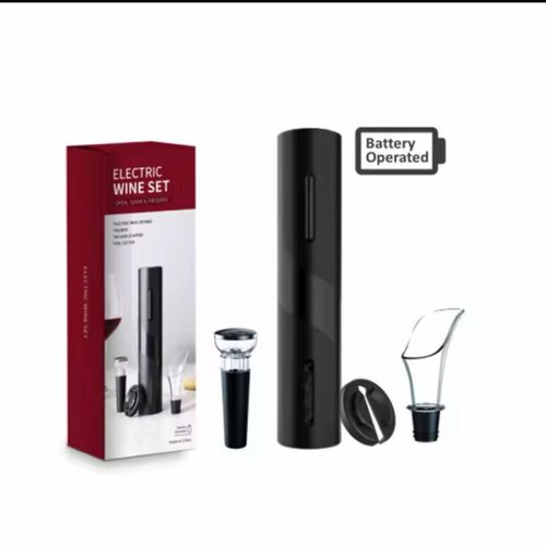 3 in 1 Multifunction Electric Automatic Corkscrew Wine Opener Set Wine stopper, Wine Pourer, Electric Bottle Opener