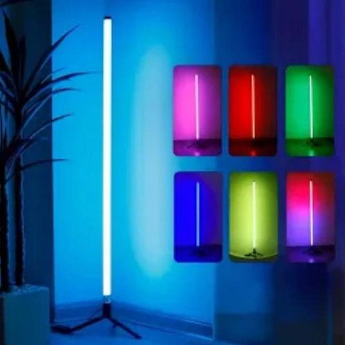 Premium RGB LED Corner Floor Lamp with Remote - Multi-Color Mood Lighting for Living Room, Bedroom, Office and Gaming Setup - Primeeagle Concept Global