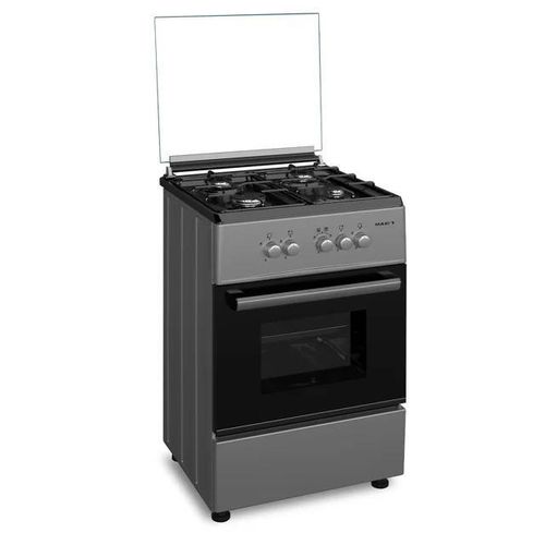 Gas Cooker 60x60 CM (4) Burners Black & Grey (BASIC)