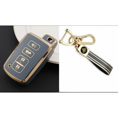Key Holder Golden Color Remote Key Case Cover