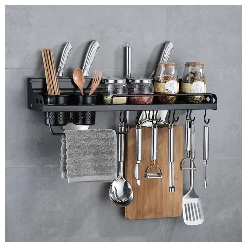 Wall Mounted Aluminium Kitchen Knive Rack - 60cm
