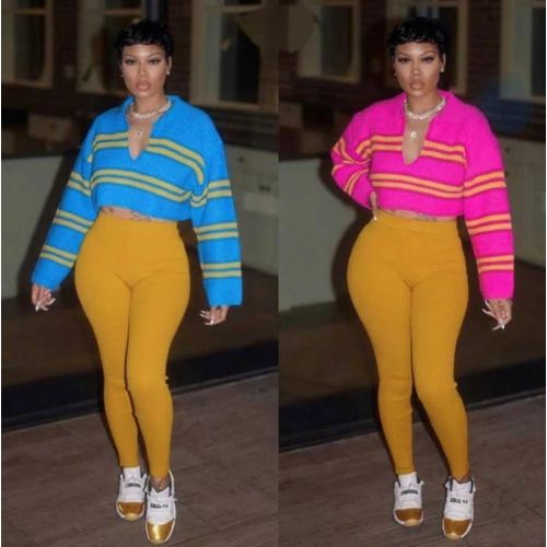 Classic long sleeve V Neck Top for Big girls ( pink color