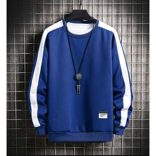 Kartel STylish Blue And White Sweatshirt