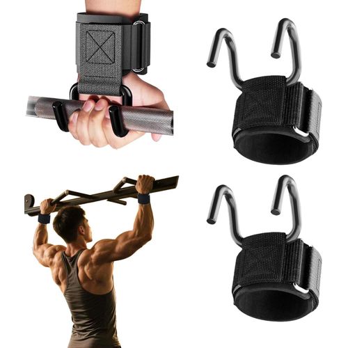 2PCs Gym Straps Wrist Supports Non-Slip For Deadlifts, Pull Ups & Shrugs