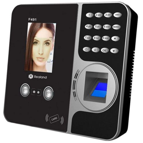 Real and Facial Recognition & fingerprint Time Attendance Machine with WiFi And Backup Battery