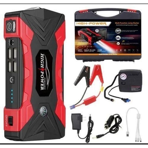 High Power Multi-Purpose Car Emergency Jump-Starter With Tyre Pump & Laptop/Phone Charger Accessories