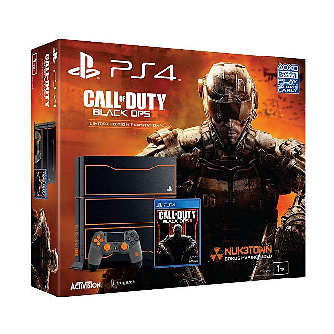 Playstation PS4 1TB CONSOLE + CALL OF DUTY BLACK OPS III ...