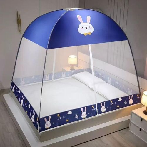 UPGRADED STYLE INSTALLATION FREE ADULT MOSQUITO NET 150x200(5 by 6 FEET BED SIZE)