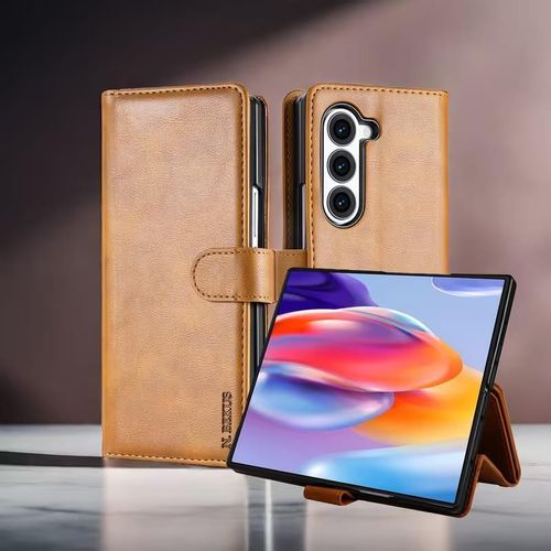 Best Quality Leather Flip Cover Case for Samsung Galaxy Z Fold 5, Fold 6, Fold 7