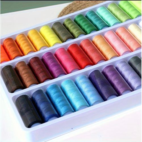 12 Colors Sewing Thread Suit-Size Per Roll, High Strength Polyester Fiber, Color Fastness And No Fading, Suitable for Sewing And Tailoring, Necessary Manual Sewing Supplies