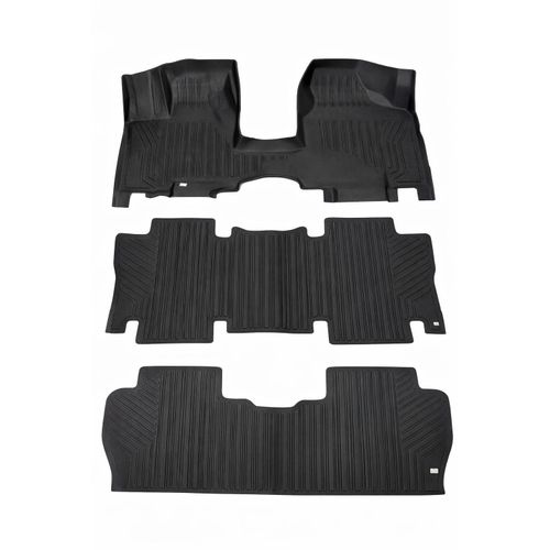 Premium TPE Floormat for Toyota Sienna 2005 Models - Gradient Black (7 seaters)